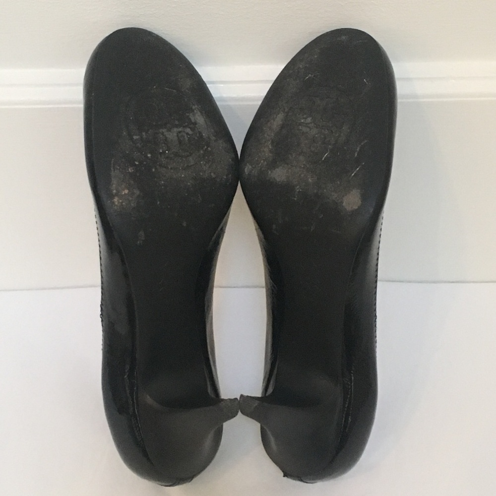 Tory Burch Caroline Black Patent Flex Pump size 8 - Picture 6 of 8